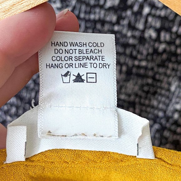 Urban Romantics Mustard Yellow Button Top - Picture 4 of 4